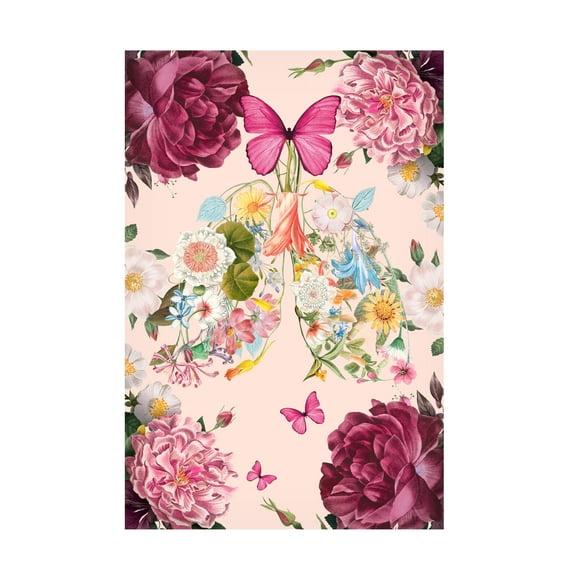 The Font Diva 'Breathe Easy' Canvas Art