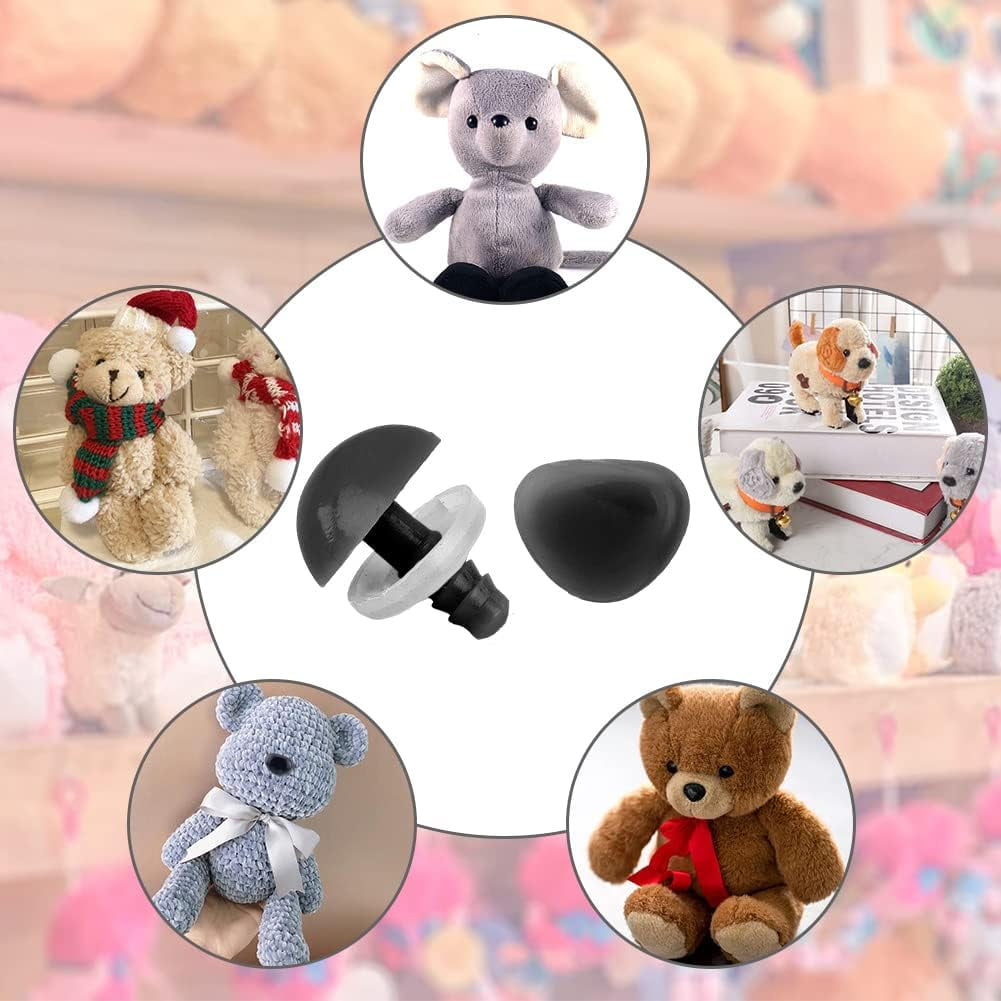 Flock Oval Safety Nose For Teddy Bears and Plush Animals