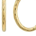 thumbnail image 4 of Brilliance Fine Jewelry Adult 10KT Yellow Gold Seguin Finish Oval Hoop Earrings, 4 of 4