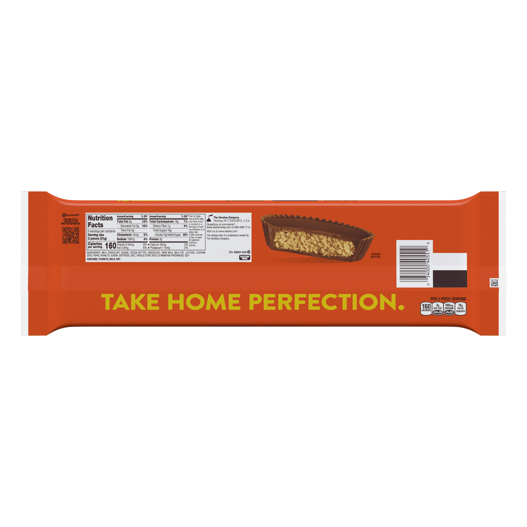 REESE'S Milk Chocolate Peanut Butter Cup Snack Size Bar 6.6 oz 12-Pack, With Olive Green Bowl By ValueNest