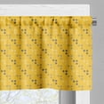 thumbnail image 5 of Ambesonne Geometric Valance & Curtain, Irregular Halftone Circle, 55"x24", Earth Yellow and Pale Brown, 5 of 7
