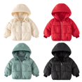 thumbnail image 7 of GYRATEDREAM Baby Girls Boys' Winter Snowsuit Fleece Jackets With Hooded Toddler Cotton Dress Warm Lined Coat Outer Clothing for 2-3Y Beige, 7 of 7