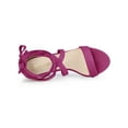 thumbnail image 4 of BLISSFUL STEP Women's Sandals Solid Color Mid Block Heels Lace up Sandals Hot Pink 6.5, 4 of 7