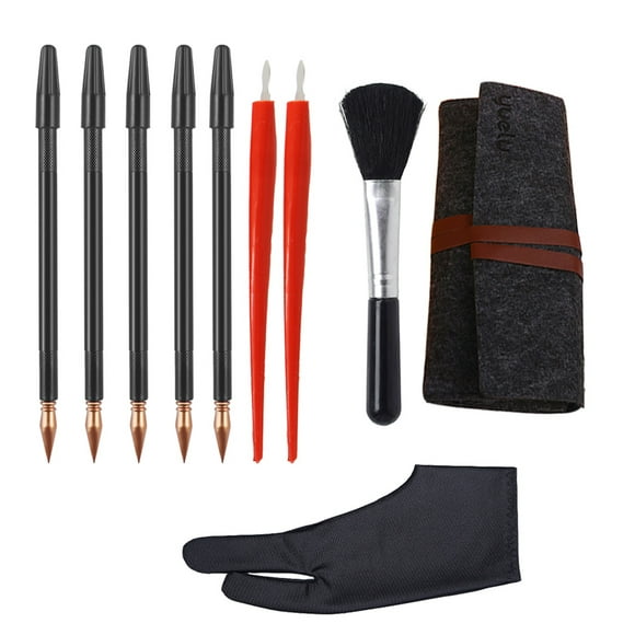 10 Pcs Scratching Drawing Tools Dual Tip Scratch Painting Stylus Paper Art Kit