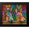 thumbnail image 2 of Dean Russo Collection 14x12 Black Modern Framed Museum Art Print Titled - Donkeys, 2 of 5