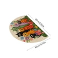 thumbnail image 3 of Half Door Mat 40x60 cm Low Profile Entrance Rug, Absorbent Washable Polyester Doormat, Multicolor Outdoor Indoor Anti-Slip Mat for Front Door, Kitchen Bathroom, 3 of 6
