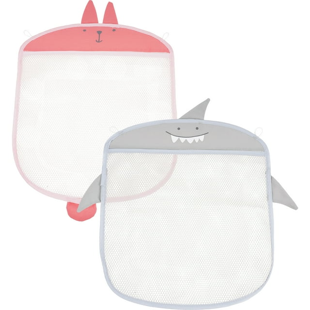 2 Pcs Rangement de Jouets de Baignoire en Maille Organisateur de Jouets de Bain Support de Jouets de Bain Polyvalent