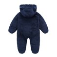 thumbnail image 5 of Snowsuit Baby Girl Hooded Jumpsuit Fleece Bear Ear Girl Baby Romper Baby Warm Outfits Girl Newborn Outfits 3-6 Months, 5 of 5