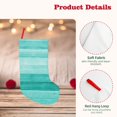 thumbnail image 4 of Bingfone Teal Turquoise Print Personalized Christmas Stocking - Snowman Design Large 18 inch,Family Holiday Season Decor, 4 of 8
