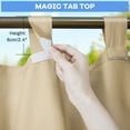 thumbnail image 3 of Lapalife Outdoor Curtain for Patio Waterproof Extra Wide, Tap Top Blackout Curtain Thermal Insulated Drapes, 1 Panel, 100''x 84'', Beige, 3 of 8