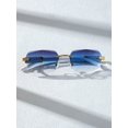 thumbnail image 1 of Men Geometric Rimless Fashion Glasses, 1 of 5