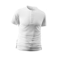 thumbnail image 6 of APEXFWDT Men's Muscle Fit Workout Shirts Short Sleeve Basic Athletic T-Shirts,L,White, 6 of 8