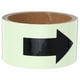 thumbnail image 1 of 1 rollo de pegatinas reflectantes para suelo de gimnasio, cinta de plástico para marcar direcciones, señal de flecha directa, pegatinas para suelo, 1 of 8