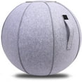thumbnail image 1 of Silla de bola para sentarse de 65 cm para oficina, dormitorio y hogar, pelota de yoga para ejercicios de pilates con cubierta, solución ergonómica liviana y autónoma para activar la postura con mango, 1 of 5