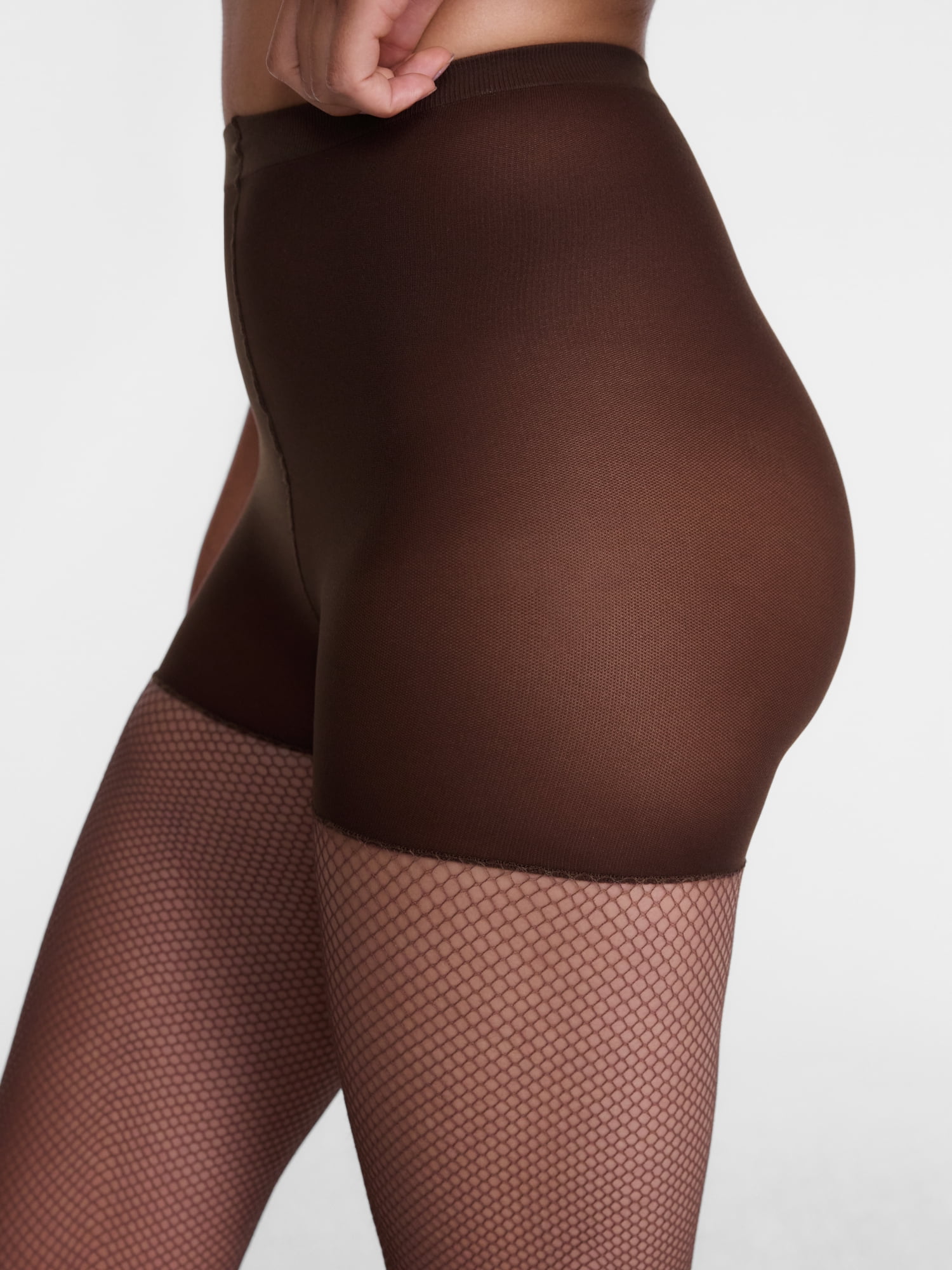 Joyspun Women's Fishnet and Solid Tights, 2-Pack, Sizes S-3XL
