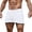 White, variant on PMVFHDE Men's Casual Street Shorts Solid Color With Tie And Pocket For Fitness And Outdoor Activities Running Shorts For Men Black,L
