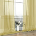 thumbnail image 6 of OVZME Yellow Sheer Curtains 96 Inch Length 2 Panels Set, Elegant Sheer Curtains for Bedroom, Window Voile Sheer Curtain Panels/Drapes/Treatment for Living Room, 2pcs, 6 of 6