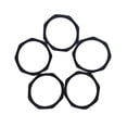thumbnail image 3 of Naierhg 5Pcs Soft Rubber Microphone Anti-Slip Anti-drop Ring Mic Protector Black, 3 of 7