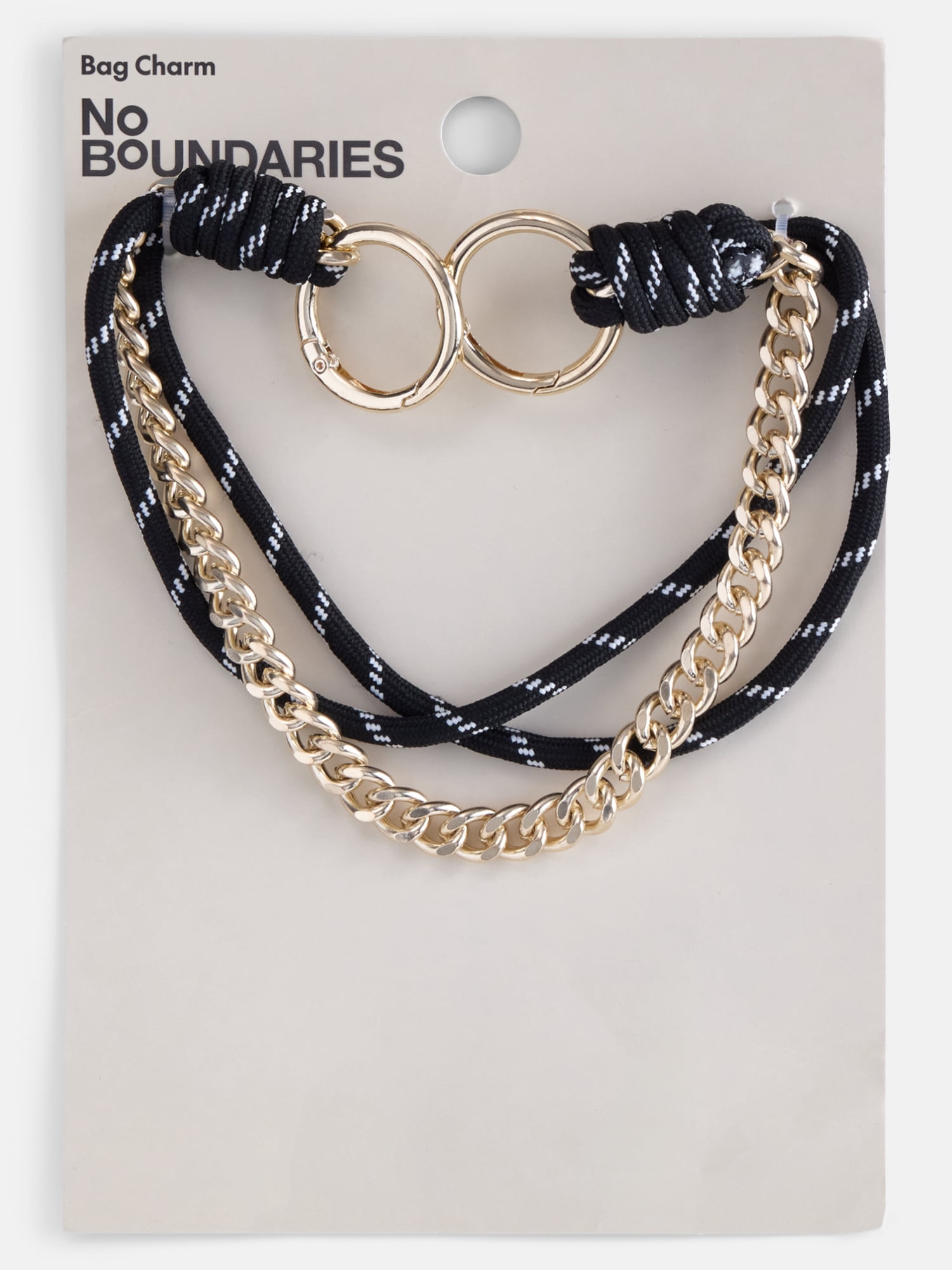 No Boundaries Game Day Swag Chain Charm for Bags, Black