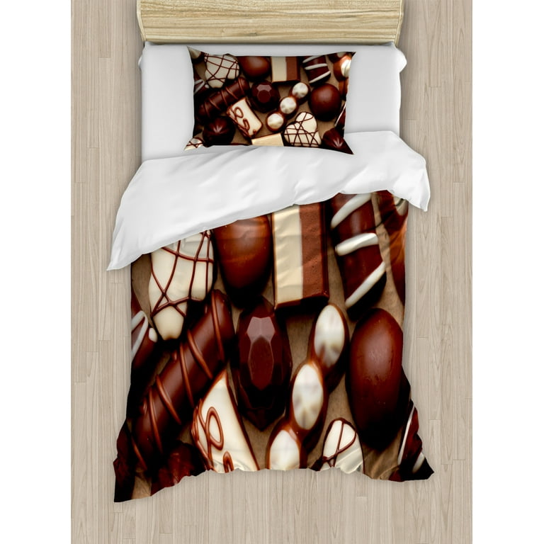 Linen Duvet Cover in Chocolate Brown color , high quality Queen, King sizes