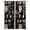 Black Brown, variant on Boho Geometric Blackout Curtains for Bedroom, Modern Abstract Art Tropical Striped Room Darkening Window Drapes for Living Room, Thermal Insulated Grommet Curtains, 52x63 inch, 2 Panels