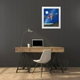 thumbnail image 3 of West, Ronald 20x23 White Modern Wood Framed Museum Art Print Titled - Running Late, 3 of 4