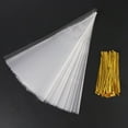 thumbnail image 1 of 100-pack cellophane cones/cellophane bags - transparenta_paris, 1 of 4
