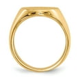 thumbnail image 2 of 14K Yellow Gold Ring Band Signet 17.5x14.0mm Closed Back Men's, Size 6, 2 of 5