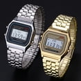 thumbnail image 2 of Reloj Unisex para hombre y mujer, relojes de pulsera militares deportivos digitales LED Vintage dorados, plateados y negros, regalo Digital electrónico para hombre Tan Jianjun unisex, 2 of 2