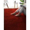 thumbnail image 2 of Faux Short Fur Area Rug-Brick Red, 2 of 6