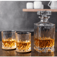 thumbnail image 4 of 3-Piece Whiskey Decanter Set with Glasses, 28oz Decanter Set with 2 Crystal Glasses,Whiskey Decanter Sets for Men, Housewarming Gifts, Boss Gifts,Father, Husband's Gift, 4 of 7