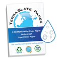 thumbnail image 1 of TerraSlate Copy Paper Waterproof Laser Printer, Rain Weatherproof, 5 Mil, 8.5x11-inch, 500 Sheets, 1 of 5