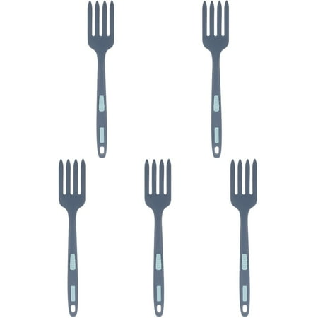 

Langeriy 5pcs Silicone Cooking Fork Noodle Cooking Fork Food Fork Practical Salad Fork Pasta Fork Kitchen Fork