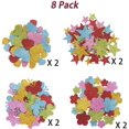 thumbnail image 2 of 8 Pack Glitter EVA Foam Stickers, Colorful Self Adhesive Star Heard Shape Sticker for Classroom Decorations Children's Crafts Creative DIY Scraing Card Making, 2 of 7