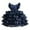 Navy, variant on TBWNWG Stylish Mesh Dress for Little Girls Children's Fashionable Party and Casual Wear,Sizes 7-8 Years