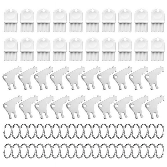 40Pcs Paper Towel Holder Key with 40 Key Rings, Large Capacity Set