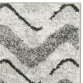 thumbnail image 5 of SAFAVIEH Adirondack Stojan Chevron Area Rug, Silver/Charcoal, 6' x 6' Square, 5 of 6