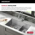 thumbnail image 7 of Delta 953034-32D6 Stainless Steel 32 Inch Undermount Double Bowl Sink, 7 of 7