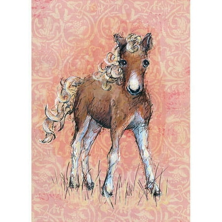 UPC: 0849719025177 | Oopsy Daisy s Florence The Foal Canvas Wall Art 10×14