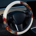 thumbnail image 2 of Floral Animal Steering Wheel Cover, 14.5 Inch, Printing, PVC Leather, Auto Accessories, Car Wheel Covers, 2 of 6