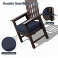 thumbnail image 4 of Pakunoda Outdoor Chair Cushions 18.5 X 16 X 4 Inch, 2-Piece Patio Seat Pad Cushions, Waterproof Outdoor Seat Cushions Square Corner with Handle and Ties, Navy Blue, 4 of 7