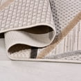 thumbnail image 3 of Cream Modern Polyester Area Rugs for Living Room Jacquard Textured Modern Rugs Soft Geometric Rug for Bedroom Mid Century Washable Rug Non-Slip Bohemian Perfect for Dining Room Office, 3 of 5