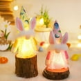 thumbnail image 4 of 4PCS Lighted Plush Easter Bunny Gnome, Handmade Scandinavian Swedish Tomte Light Up Elf Toy Present, Battery Operated Rabbit Gifts Spring Tabletop Easter Holiday Decorations, 4 of 9