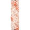 thumbnail image 2 of Safavieh Dip Dye Christabella Distressed Runner Rug, Orange/Ivory, 2'3" x 8', 2 of 7