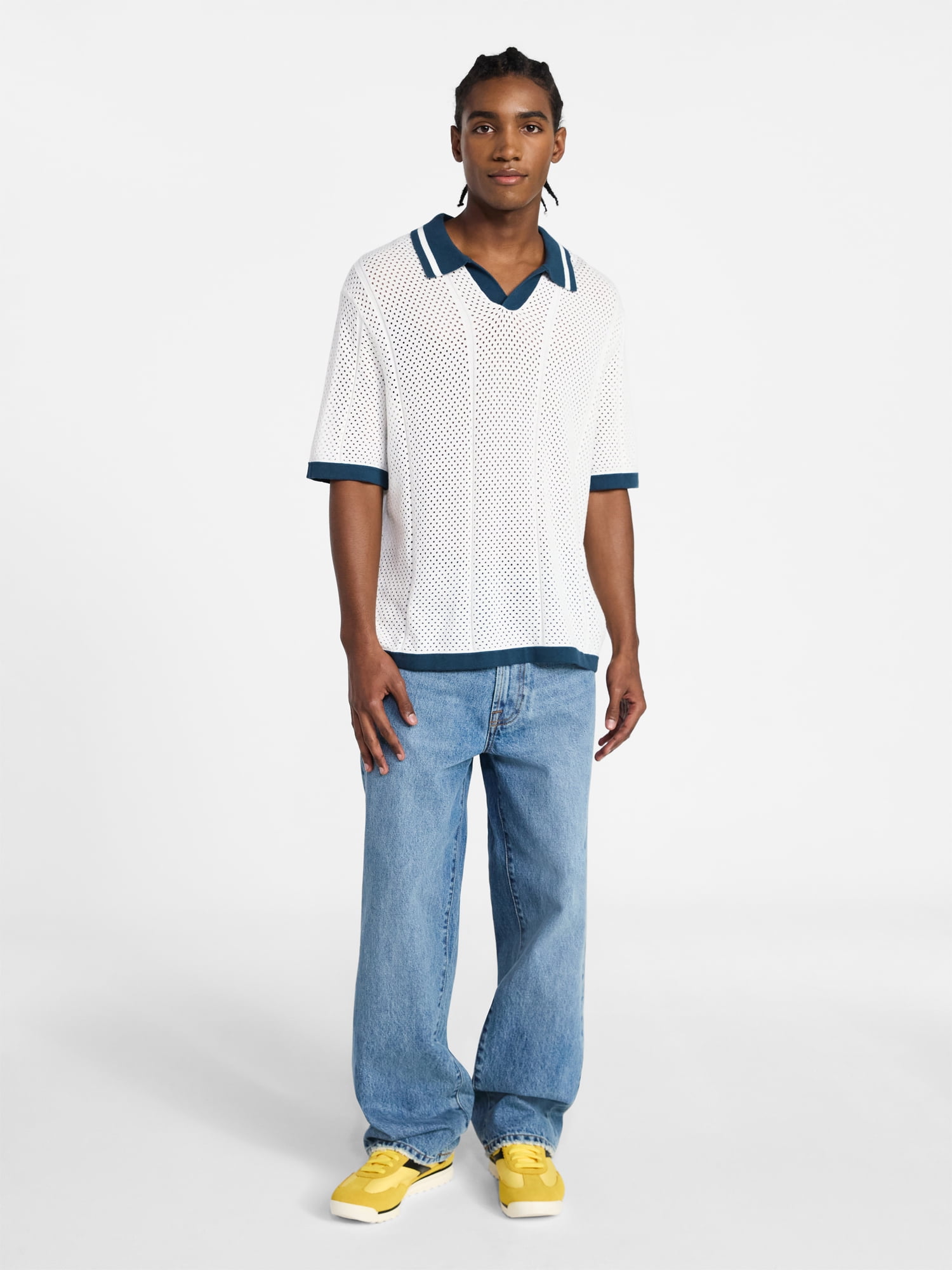 No Boundaries Sweater Soccer Jersey Inspired with Short Sleeves, Men's XS-3XL