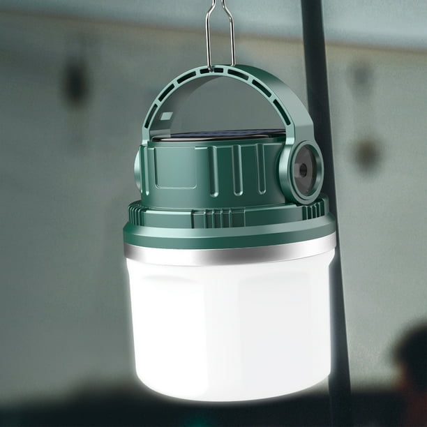 VBXOAESolar Portable Camping Tent Night Light, Camping Lantern with 6 Light Modes, Lamp for