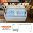 thumbnail image 2 of VEVOR 16.3Cu.ft Commercial Ice Cream Display Case Gelato Dipping Freezer Cabinet, 2 of 9