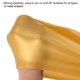 thumbnail image 4 of Uxcell Silicone Swim Caps Unisex NonSlip Pool Caps Waterproof Elastic Swimming Hats Gold Tone 2 Pack, 4 of 5