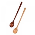 thumbnail image 1 of 2pcs Long Handle Wooden Mixing Spoon, Long Wooden Spoon Wood Soup Spoons for Cooking and Stirring, 1 of 6