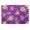 Purple, variant on Soimoi Black Cotton Duck Fabric Artistic Leaf & Floral Decor Fabric Printed Yard 42 Inch Wide